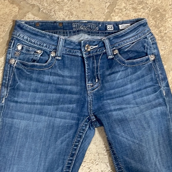 MissMe MP6224B Mid Rise Boot Size 28 Distressed EXCELLENT PREOWNED SHAPE - Picture 5 of 11